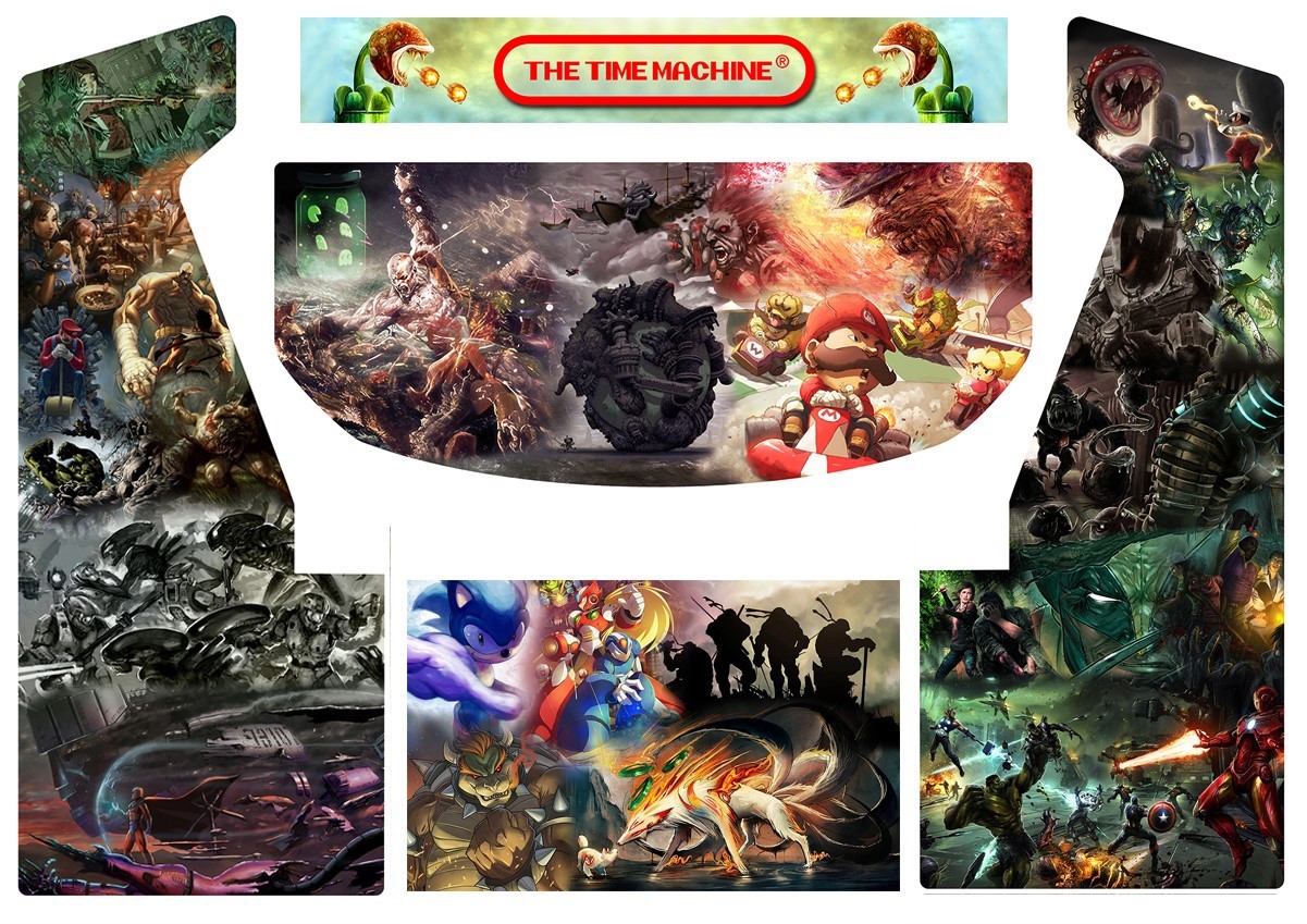Arcade Home Console Collage Version 2